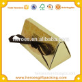 Trade Assurance Small Foldable Gold Paper Cake Box With Bow Tie Ribbon